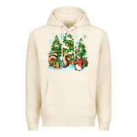 Sandshell christmas rabbits Premium Hoodie - Zillion Design Studio