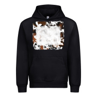 Black black and brown cowhide Urban Hoodie - RanaPortraitStore