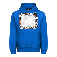 Cobalt black and brown cowhide Urban Hoodie - RanaPortraitStore