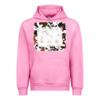 Fuchsia Pink black and brown cowhide Urban Hoodie - RanaPortraitStore