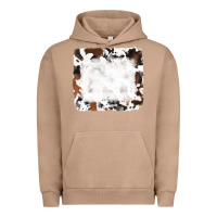 Pigment Burro black and brown cowhide Urban Hoodie - RanaPortraitStore
