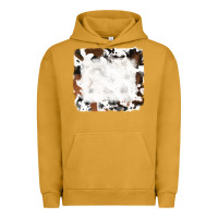 Pigment Peanut Butter black and brown cowhide Urban Hoodie - RanaPortraitStore