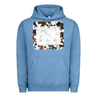 Pigment Pebble Blue black and brown cowhide Urban Hoodie - RanaPortraitStore
