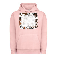 Pigment Salmon black and brown cowhide Urban Hoodie - RanaPortraitStore