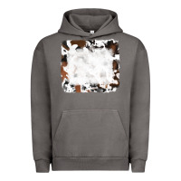 Pigment Tornado black and brown cowhide Urban Hoodie - RanaPortraitStore
