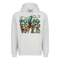 Dove Grey rodeo wife western Premium Hoodie - texasbilliewilder