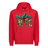 Red rodeo wife western Premium Hoodie - texasbilliewilder