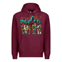 Burgundy rodeo wife western Premium Hoodie - texasbilliewilder