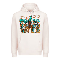 Pale Pink rodeo wife western Premium Hoodie - texasbilliewilder
