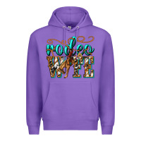 Purple rodeo wife western Premium Hoodie - texasbilliewilder