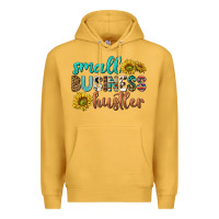 Mustard small business hustler Premium Hoodie - texasbilliewilder