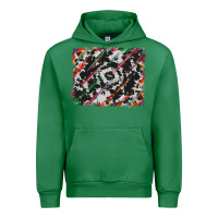 Emerald cowhide and serape background Urban Hoodie - RanaPortraitStore