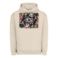 Pigment French Oak cowhide and serape background Urban Hoodie - RanaPortraitStore