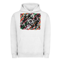 Pigment Lunar Rock cowhide and serape background Urban Hoodie - RanaPortraitStore
