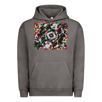 Pigment Tornado cowhide and serape background Urban Hoodie - RanaPortraitStore