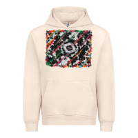 Sandshell cowhide and serape background Urban Hoodie - RanaPortraitStore