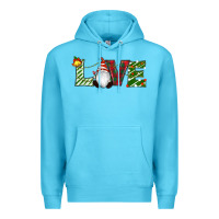 Ocean Blue Christmas Love Gnome Premium Hoodie - RanaPortraitStore