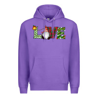 Purple Christmas Love Gnome Premium Hoodie - RanaPortraitStore