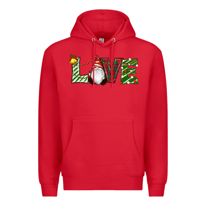 Christmas Love Gnome Premium Hoodie by RanaPortraitStore | Teevron