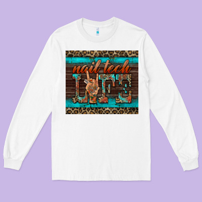 Nail Tech Life Long Sleeve Tee Designed By Barkaloodesign