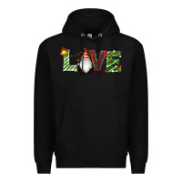 Black Christmas Love Gnome Premium Hoodie - RanaPortraitStore