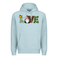 Blue Mist Christmas Love Gnome Premium Hoodie - RanaPortraitStore