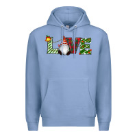 Colony Blue Christmas Love Gnome Premium Hoodie - RanaPortraitStore