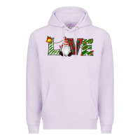 Lilac Christmas Love Gnome Premium Hoodie - RanaPortraitStore