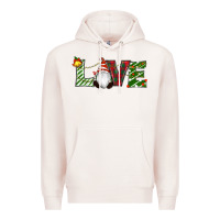 Pale Pink Christmas Love Gnome Premium Hoodie - RanaPortraitStore