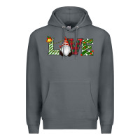 Rock Christmas Love Gnome Premium Hoodie - RanaPortraitStore