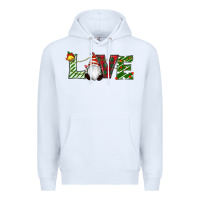 White Christmas Love Gnome Premium Hoodie - RanaPortraitStore
