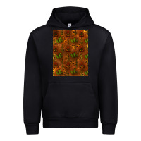 Black cactus background Urban Hoodie - RanaPortraitStore