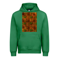 Emerald cactus background Urban Hoodie - RanaPortraitStore