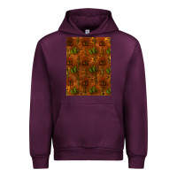 Mauve Wine cactus background Urban Hoodie - RanaPortraitStore