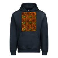 Navy cactus background Urban Hoodie - RanaPortraitStore