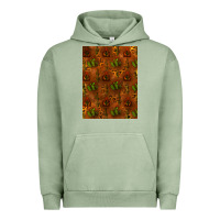 Pigment Oil Green cactus background Urban Hoodie - RanaPortraitStore