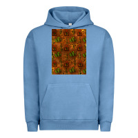 Pigment Pebble Blue cactus background Urban Hoodie - RanaPortraitStore