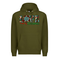 Army Green Christmas Love Windmill Premium Hoodie - RanaPortraitStore