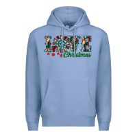 Colony Blue Christmas Love Windmill Premium Hoodie - RanaPortraitStore