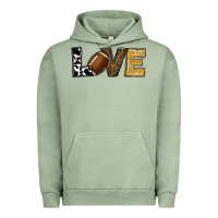 Pigment Oil Green football love Urban Hoodie - RanaPortraitStore