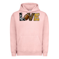 Pigment Salmon football love Urban Hoodie - RanaPortraitStore