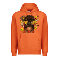 Carrot softball afro messy bun Premium Hoodie - texasbilliewilder
