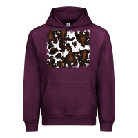 Mauve Wine cowhide background Urban Hoodie - RanaPortraitStore