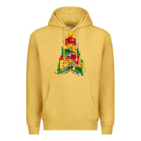 Antique Gold christmas book tree Premium Hoodie - Zillion Design Studio
