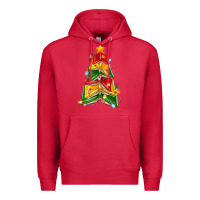 Cardinal christmas book tree Premium Hoodie - Zillion Design Studio
