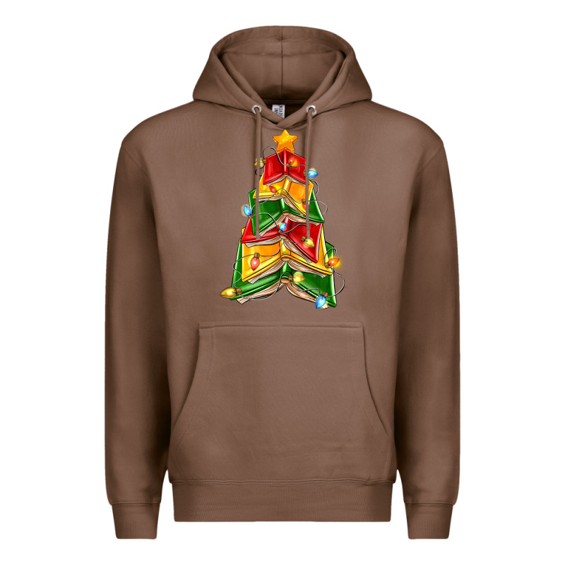 Christmas Book Tree Premium Hoodie by Zillion Design Studio | Teevron