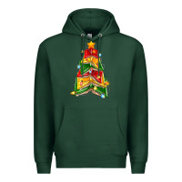 Sports Green christmas book tree Premium Hoodie - Zillion Design Studio