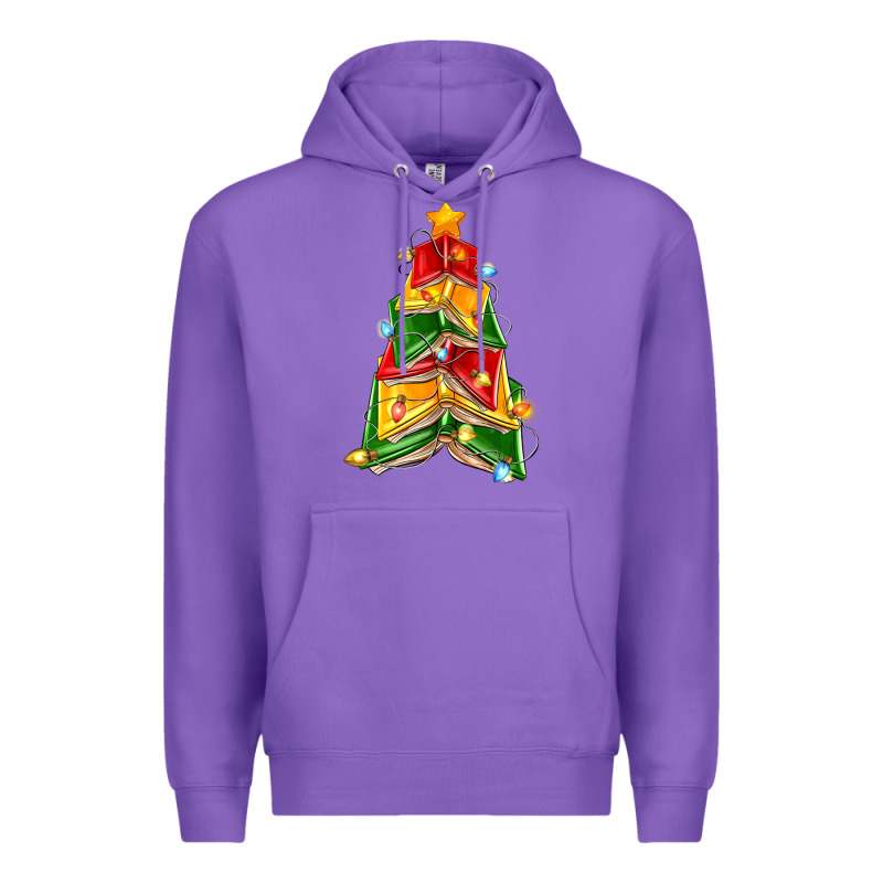 Christmas Book Tree Premium Hoodie by Zillion Design Studio | Teevron