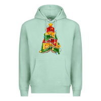 Seafoam christmas book tree Premium Hoodie - Zillion Design Studio