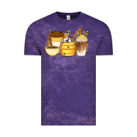 Cloud Purple Bee Honey Coffee Cups Vintage Tee - Artiststas